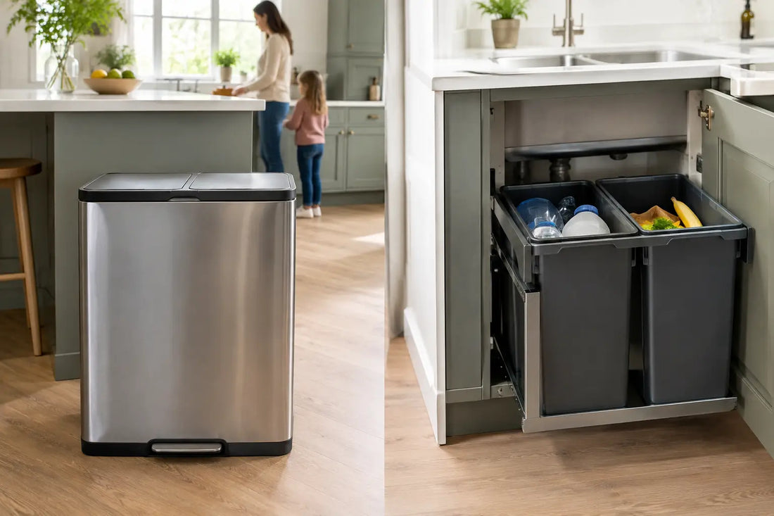 Freestanding Versus Under Sink Bins Compared