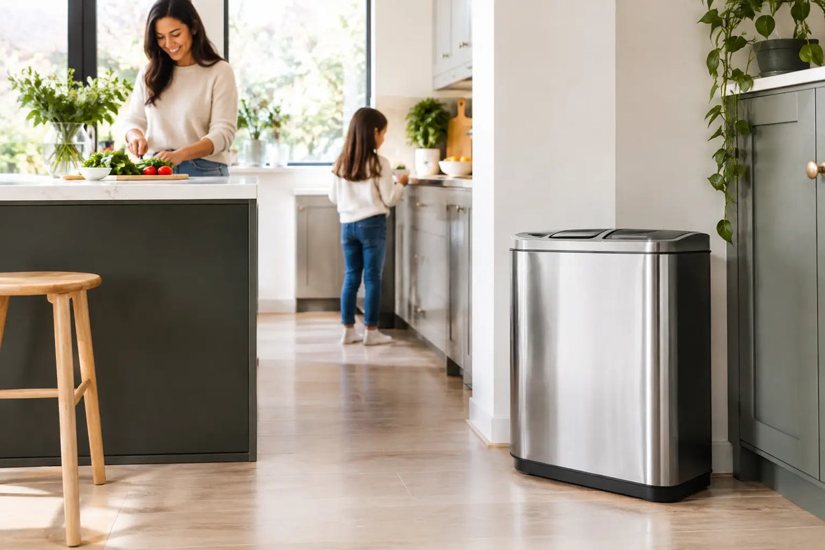 A Simplehuman Recycling Bin Alternative for Less