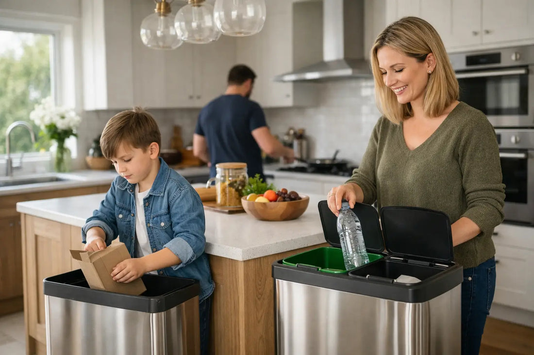 Modern Kitchen Bin Ideas for Cleaner Recycling