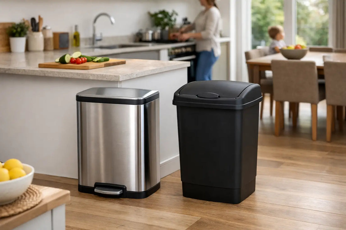 Stainless Versus Plastic: Which Kitchen Bin?