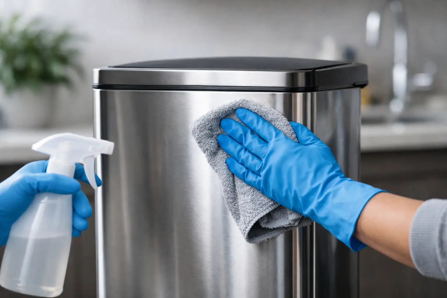 How to Clean Stainless Steel Bins Properly