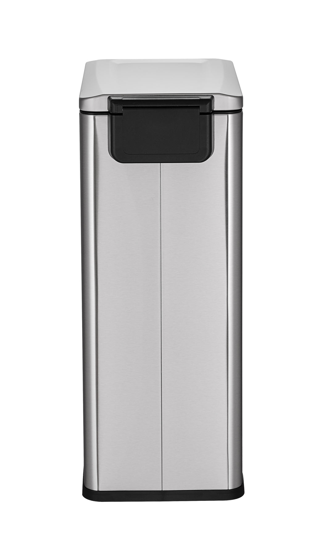 Step N' Sort Slim Dual Recycling Bin – 43L (2 x 21.5L) Soft Close Kitchen Trash Can – Space Saving , Stainless Steel