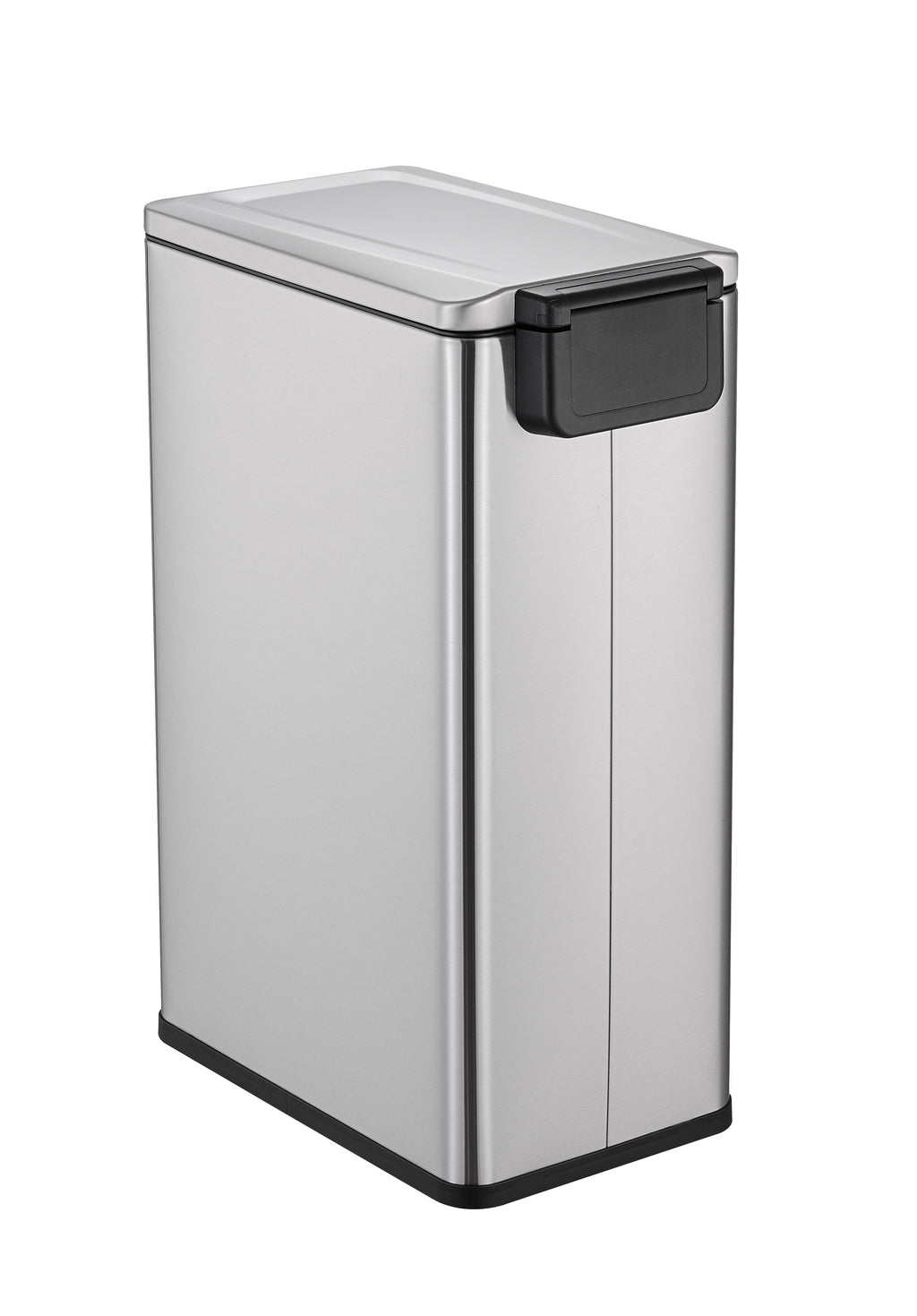 Step N' Sort Slim Dual Recycling Bin – 43L (2 x 21.5L) Soft Close Kitchen Trash Can – Space Saving , Stainless Steel