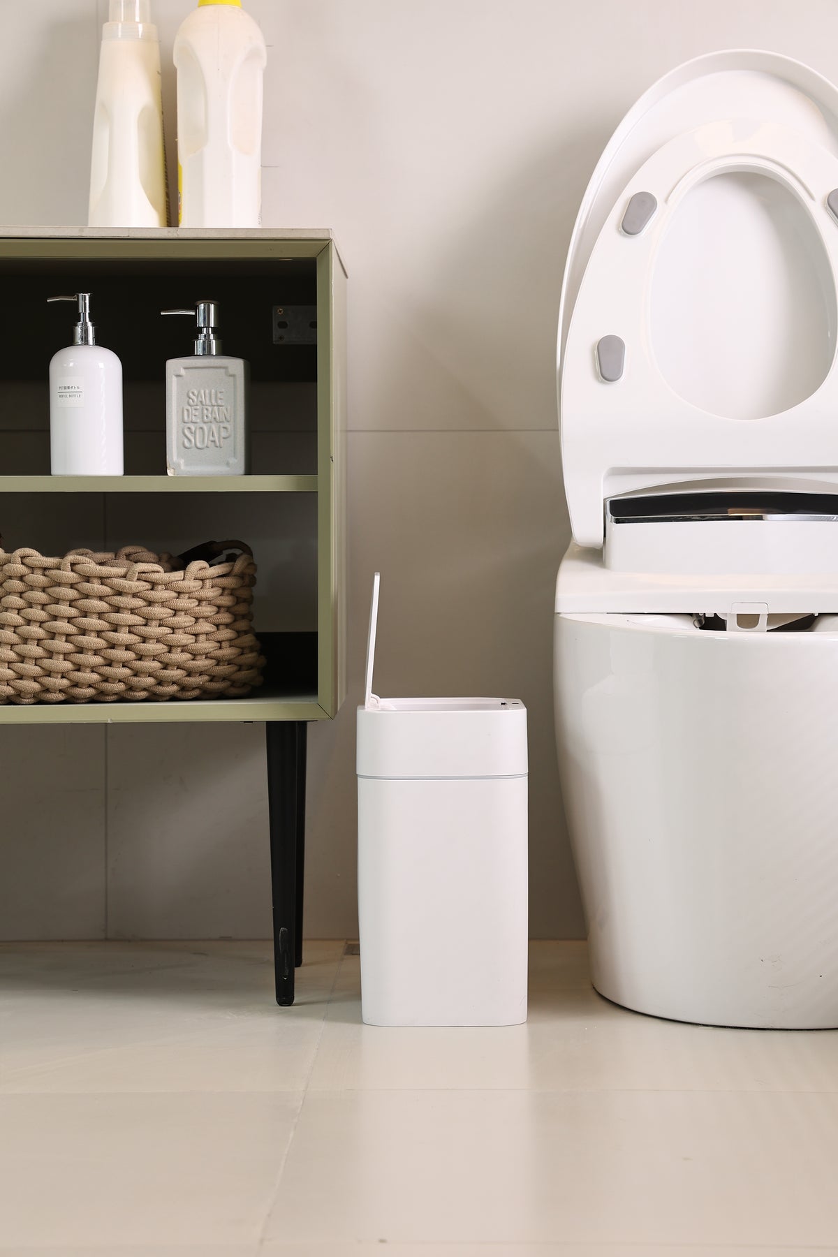 Step N’ Sort Motion Sensor Bins – 2 Pack Touchless Bin Set (16L + 11L)