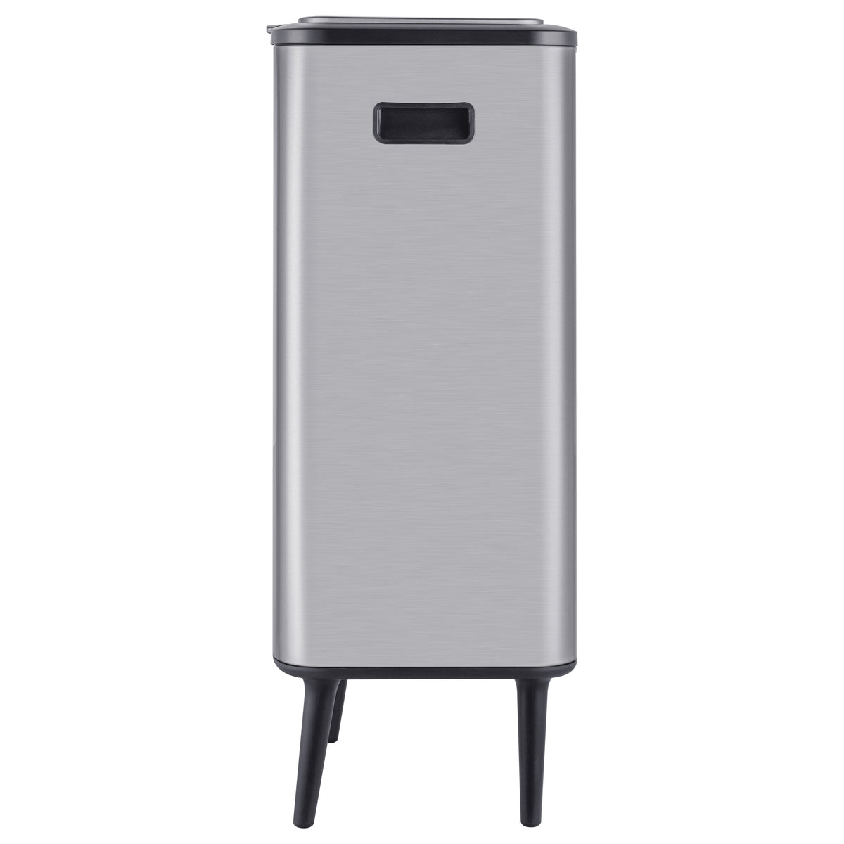 Step N’ Sort 60L Raised Dual Compartment Touch Top Recycling & Rubbish Bin – Stainless Steel