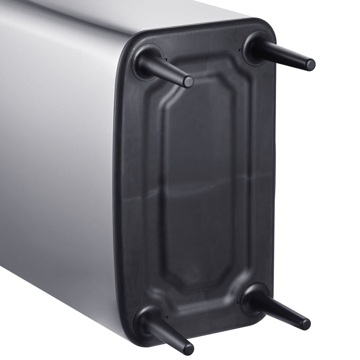 Step N’ Sort 60L Raised Dual Compartment Touch Top Recycling & Rubbish Bin – Stainless Steel
