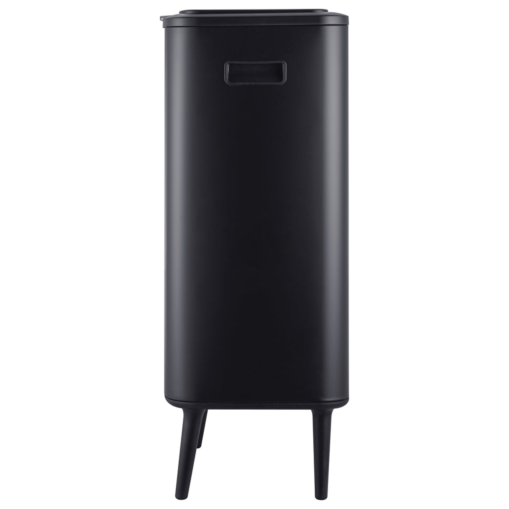 Step N’ Sort 60L Raised Dual Compartment Touch Top Recycling & Rubbish Bin – Matte Black