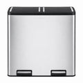 Step N’ Sort 70L Dual Compartment Stainless Steel Rubbish & Recycling Bin – Soft-Close Lid, Hands-Free Pedals, Removable Inner Bins