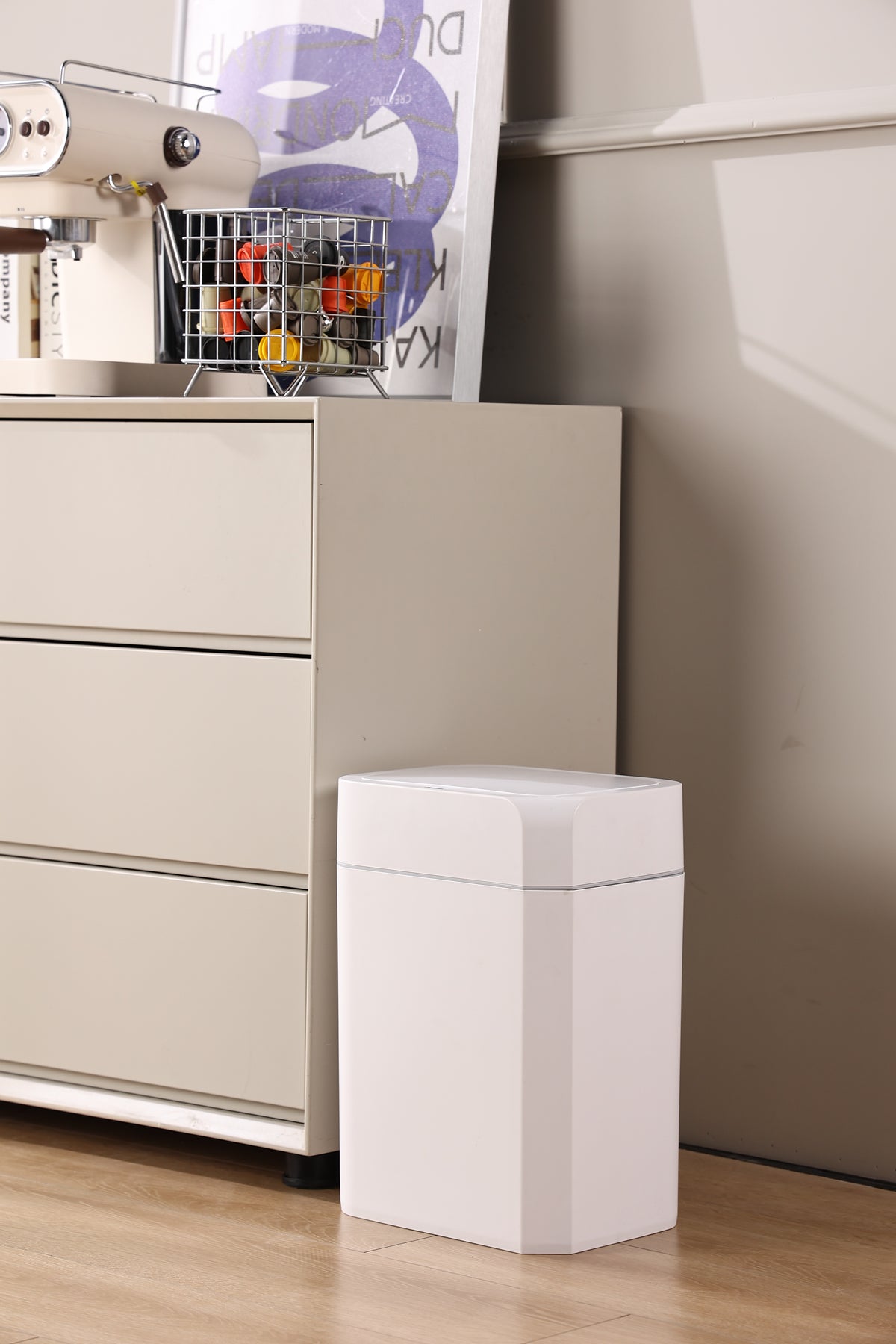 Step N’ Sort Motion Sensor Bins – 2 Pack Touchless Bin Set (16L + 11L)