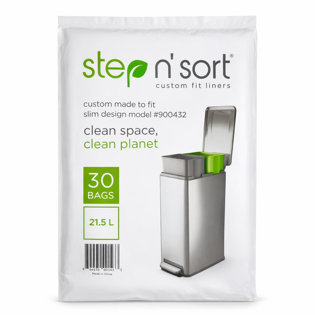 SAC432 - Step N' Sort Custom Fit Liners for model #900432.  21.5 Liter Capacity, 30 Count