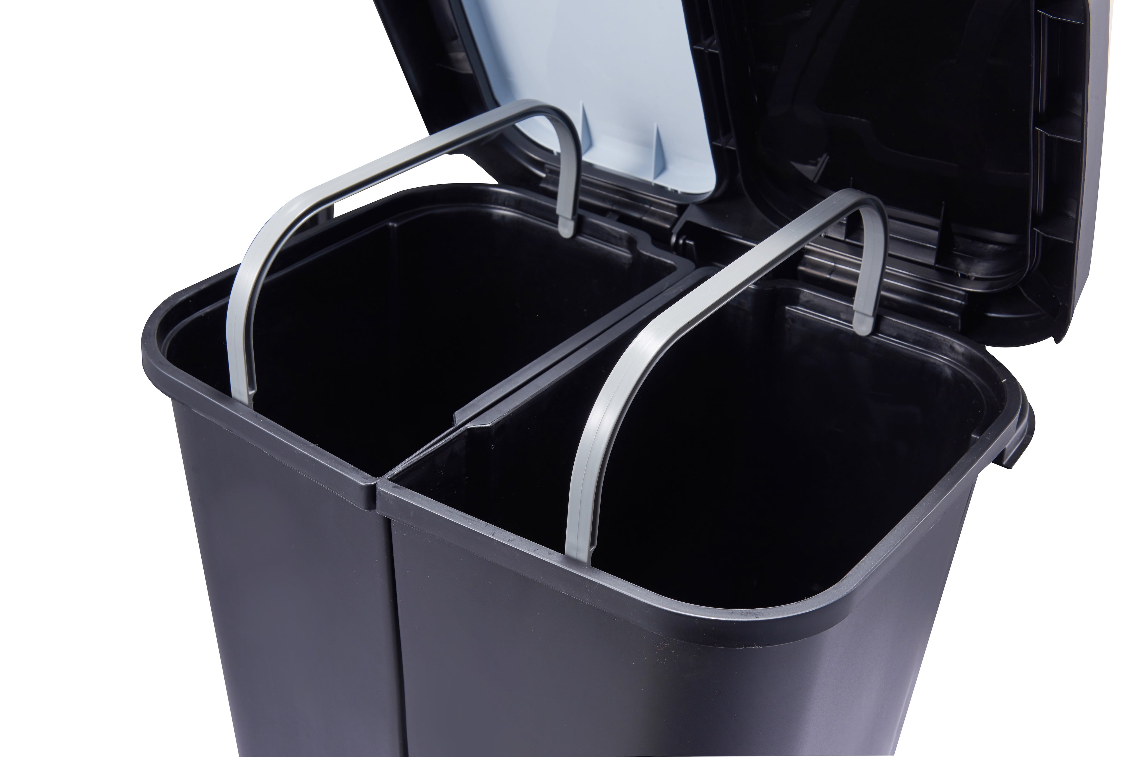 Step N Sort 40L dual recycling bin with removable inner buckets and carry handles